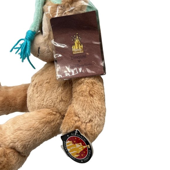 Disney Hidden Mickey Bear My First Plush Pre Duffy Disney Parks Green PJs Teddy - Picture 6 of 16